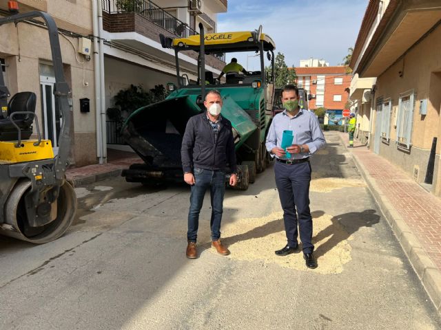 La Comunidad invierte 36.500 euros en renovar un tramo de la red de agua potable en Librilla